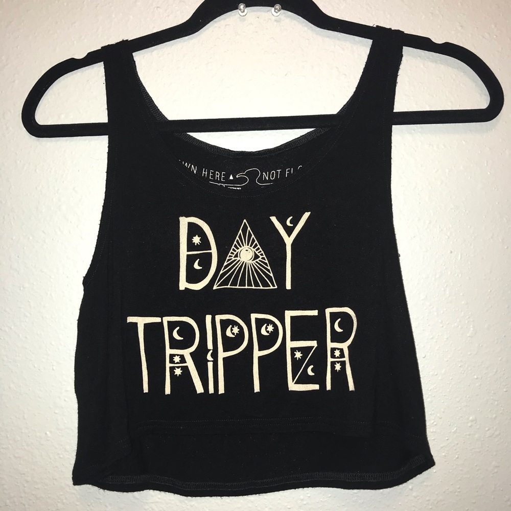 SugarHigh LoveStoned Day Tripper Crop Tank rare